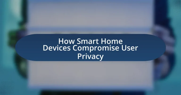 How Smart Home Devices Compromise User Privacy