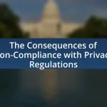 The Consequences of Non-Compliance with Privacy Regulations