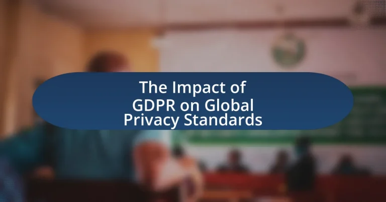 The Impact of GDPR on Global Privacy Standards