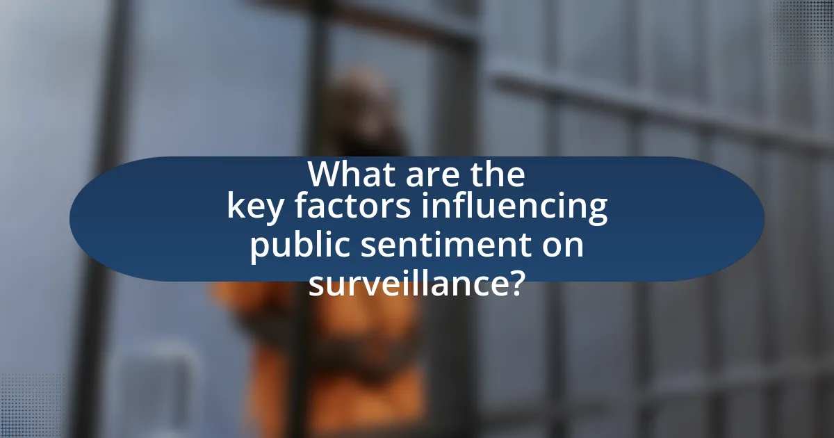 What are the key factors influencing public sentiment on surveillance?