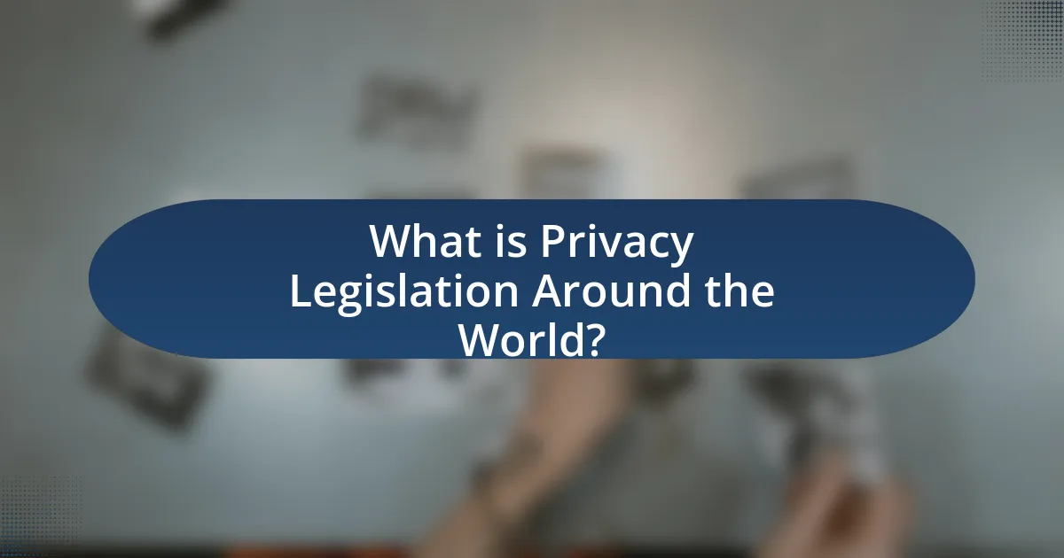What is Privacy Legislation Around the World?