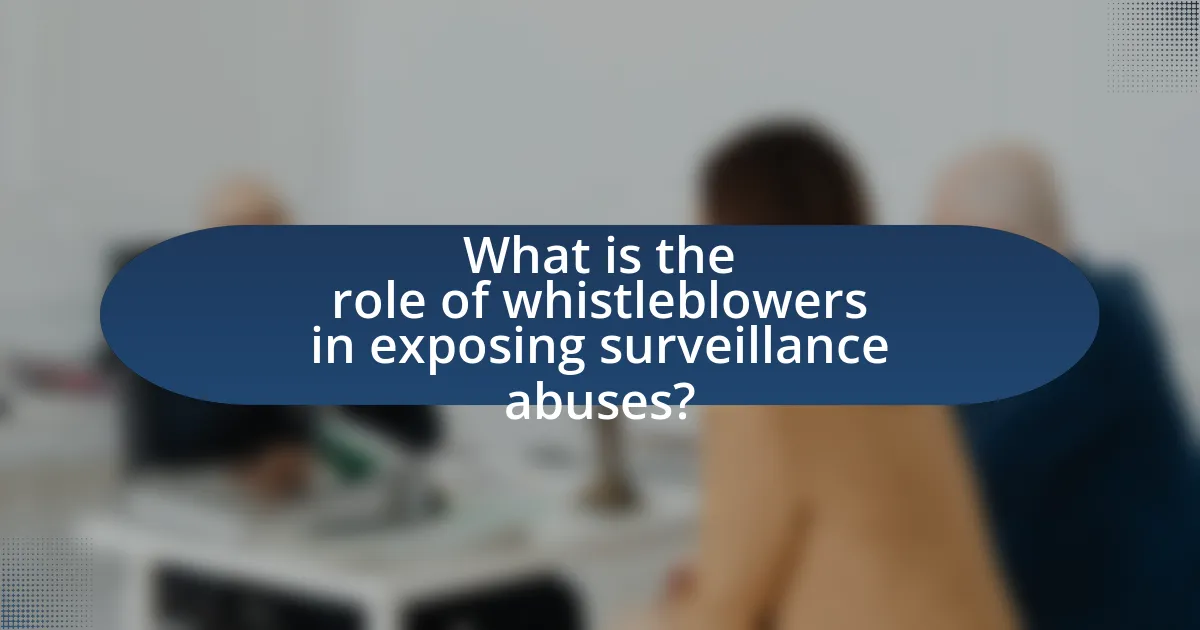 What is the role of whistleblowers in exposing surveillance abuses?