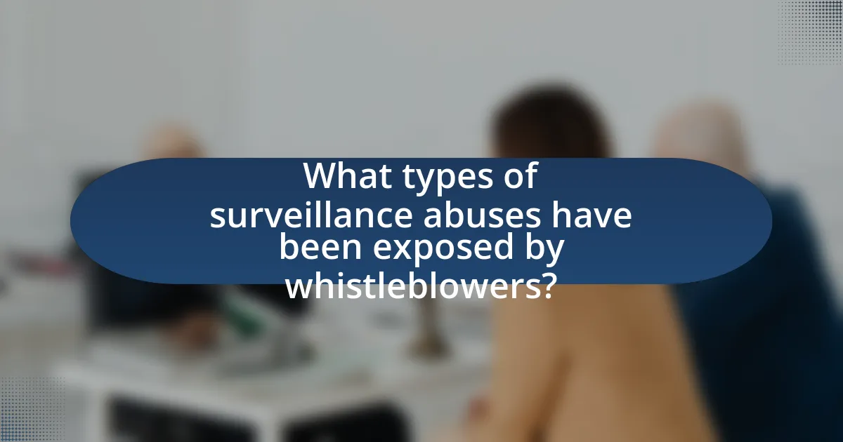 What types of surveillance abuses have been exposed by whistleblowers?
